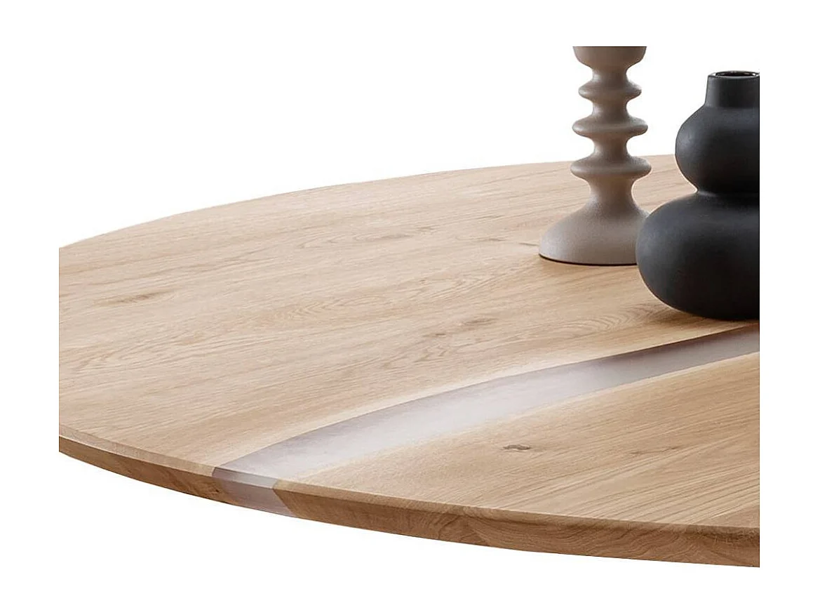 Esstisch Tisch Massivholz mit Dreifußgestell aus Metall