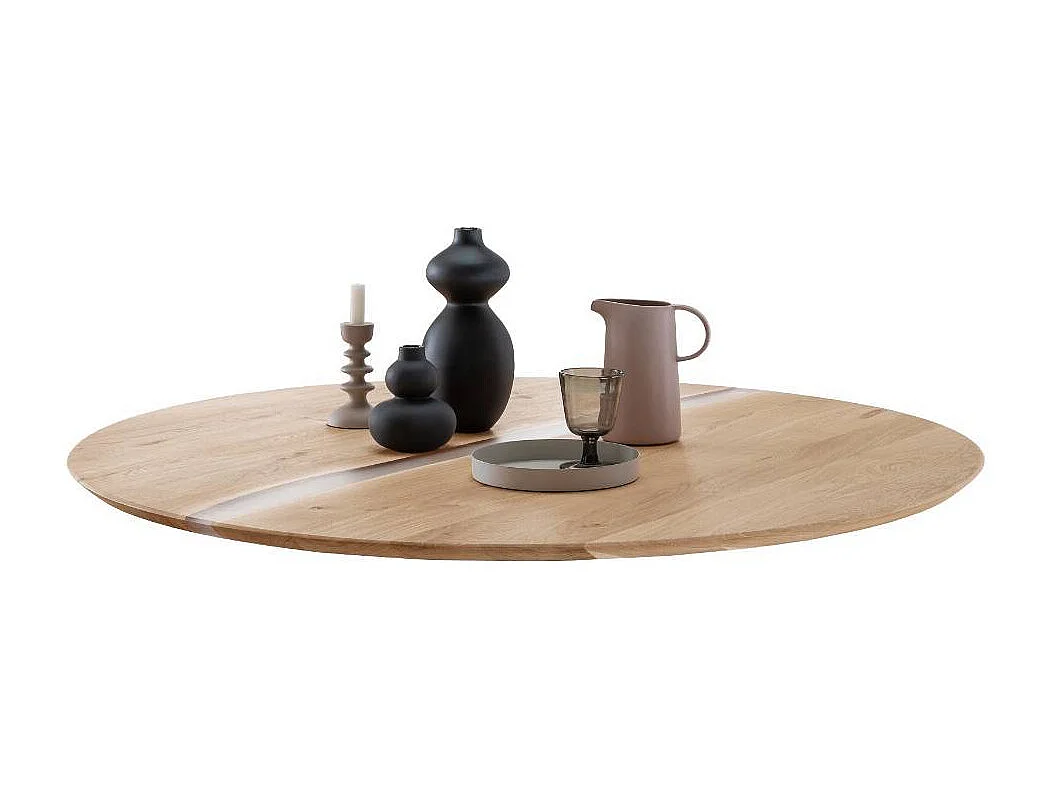 Esstisch Tisch Massivholz mit Dreifußgestell aus Metall