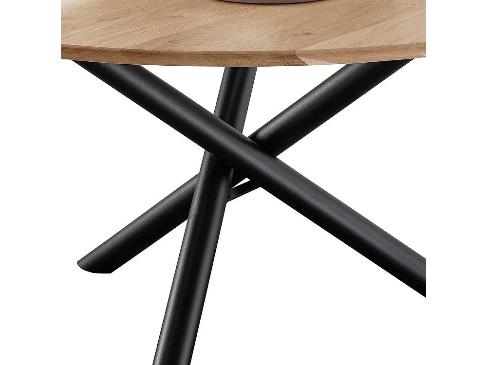 Esstisch Tisch Massivholz mit Dreifußgestell aus Metall