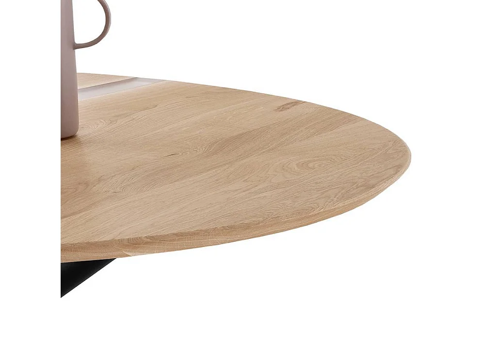 Esstisch Tisch Massivholz mit Dreifußgestell aus Metall