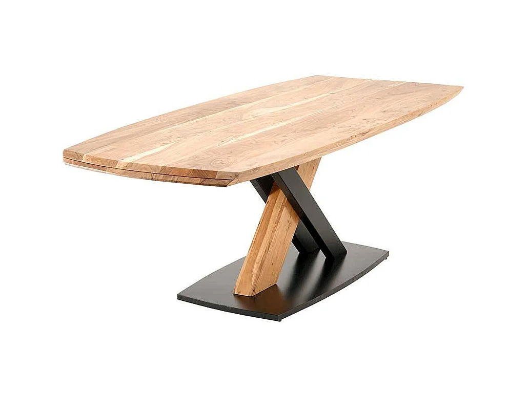 Esstisch in Akaziefarben Massivholz Oberfläche