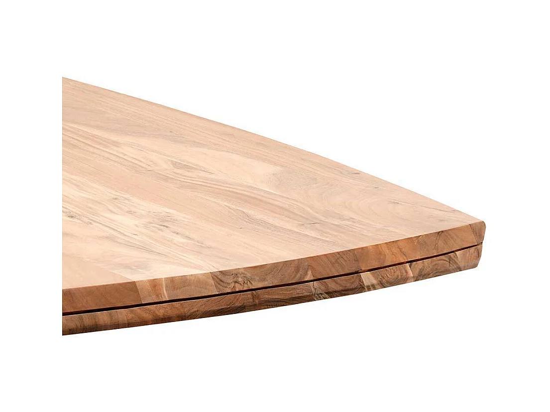 Esstisch in Akaziefarben Massivholz Oberfläche