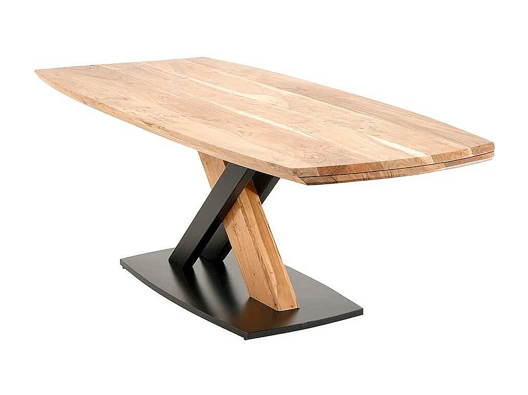 Esstisch in Akaziefarben Massivholz Oberfläche