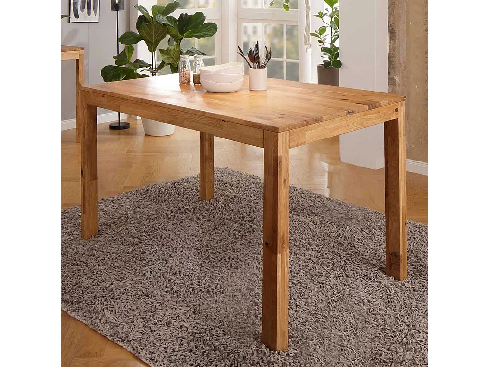 Tisch Esszimmer Esszimmertisch aus Wildeiche Massivholz geölt