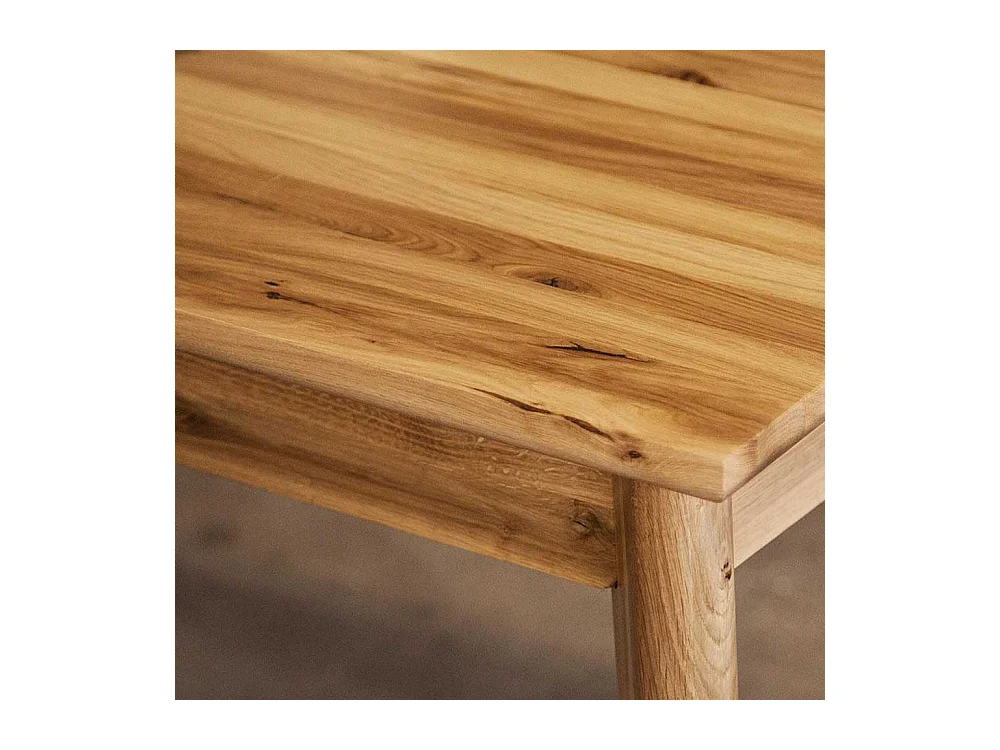 Küchentisch aus Wildeiche Massivholz 90 cm tief