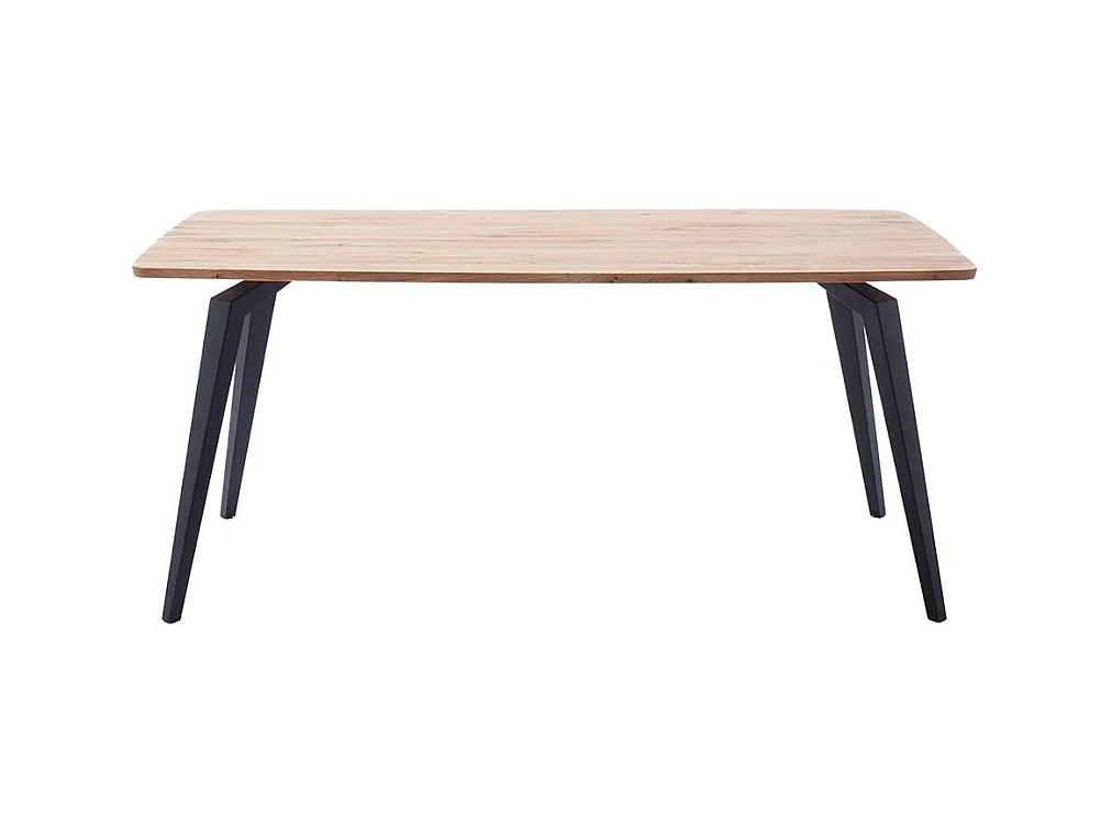 Esstisch Tisch Esszimmer aus Metall mit Massivholzplatte