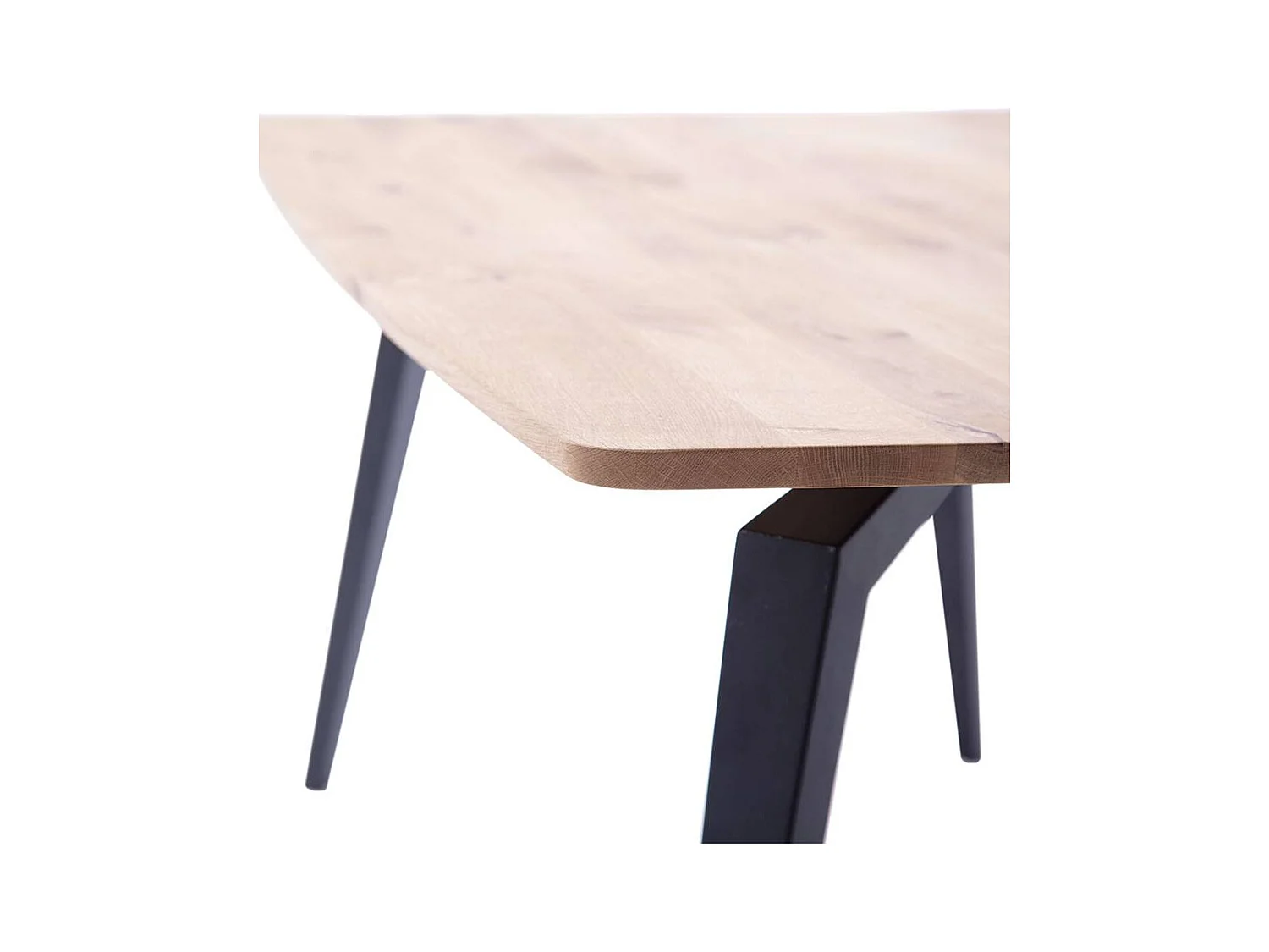 Esstisch Tisch Esszimmer aus Metall mit Massivholzplatte