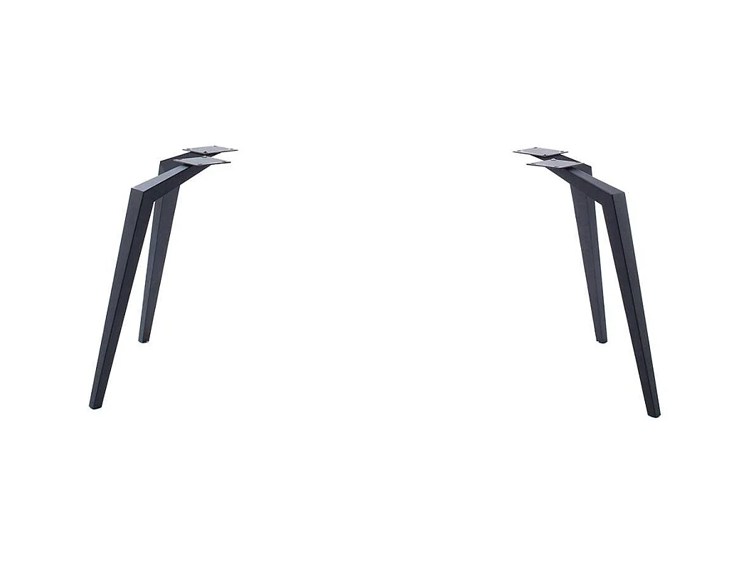 Esstisch Tisch Esszimmer aus Metall mit Massivholzplatte