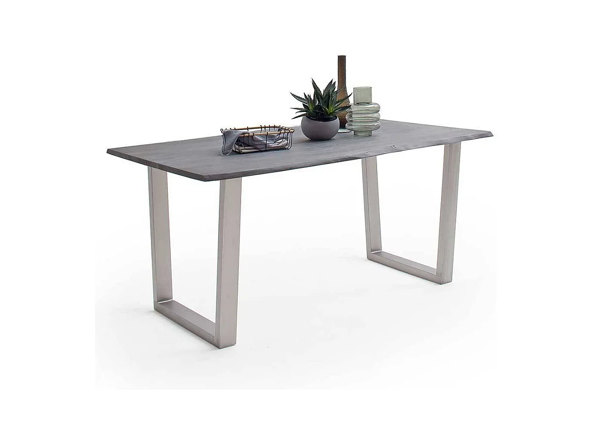 Esstisch Holztisch mit natürlicher Baumkante aus Akazie Massivholz