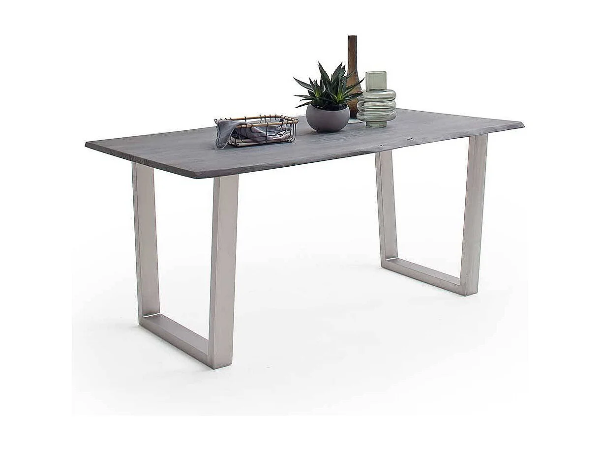 Esstisch Holztisch mit natürlicher Baumkante aus Akazie Massivholz