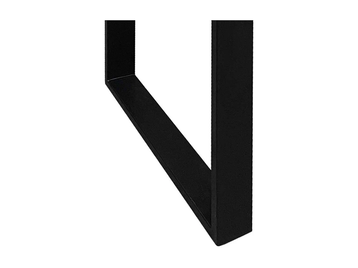 Baumkantentisch aus Akazie Massivholz und Metall Nussbaumfarben