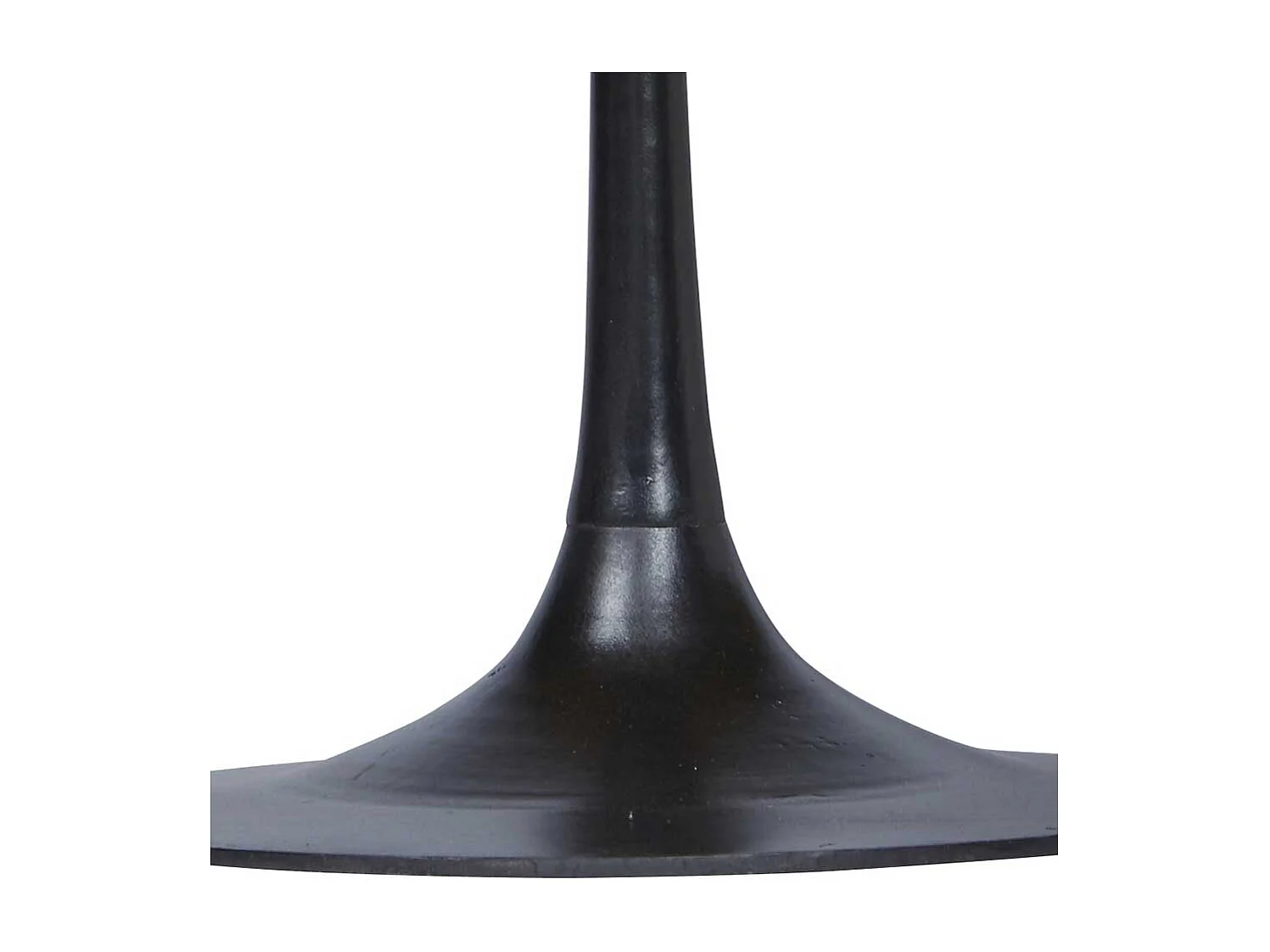 Esszimmertisch aus Mangobaum Massivholz und Stahl rund