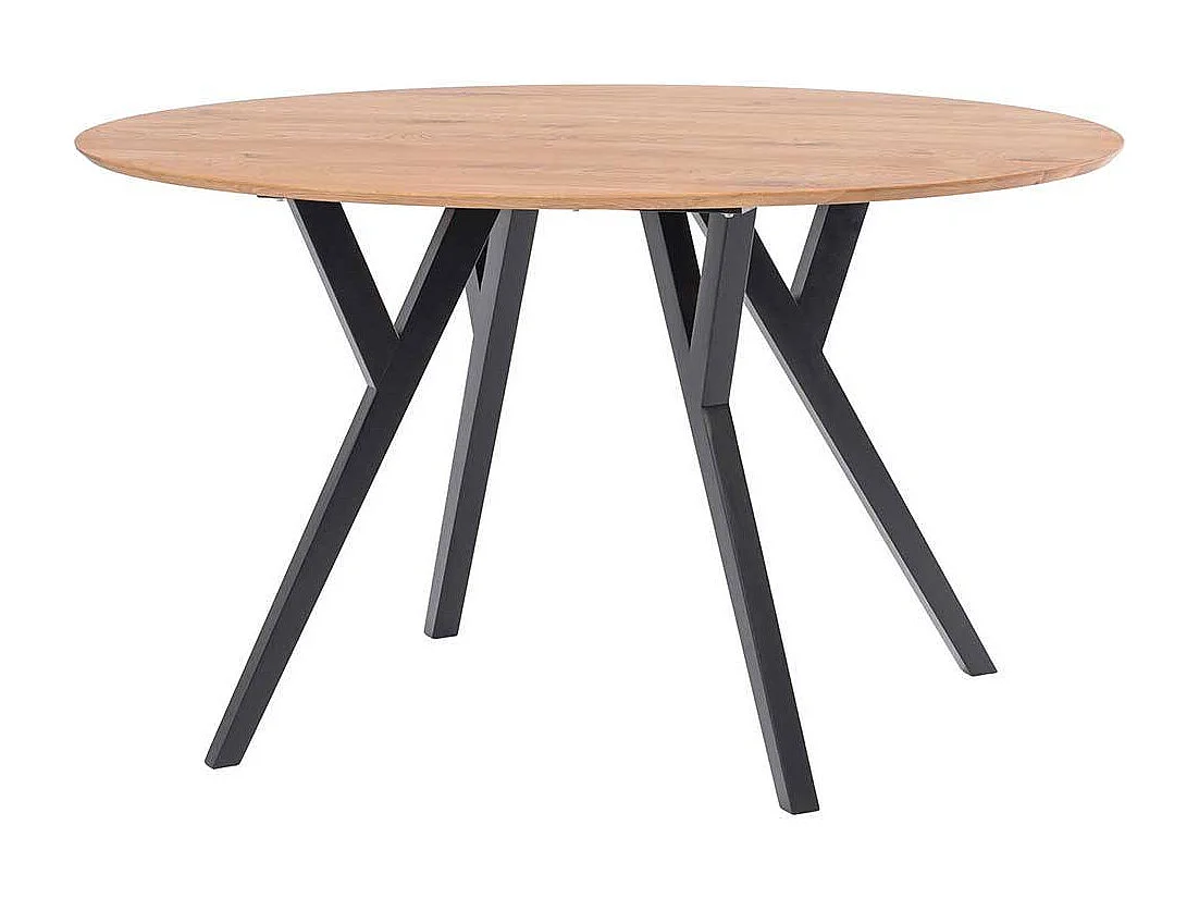 Tisch Massivholz mit ovaler Tischplatte Schweizer Kante