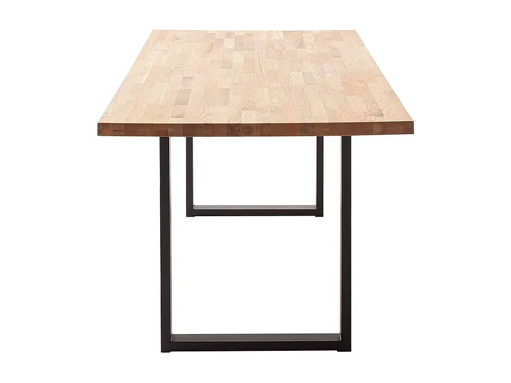 Esstisch Küchentisch aus Zerreiche Massivholz mit Bügelgestell