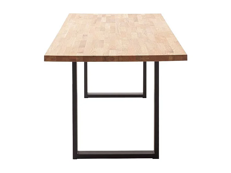 Esstisch Küchentisch aus Zerreiche Massivholz mit Bügelgestell