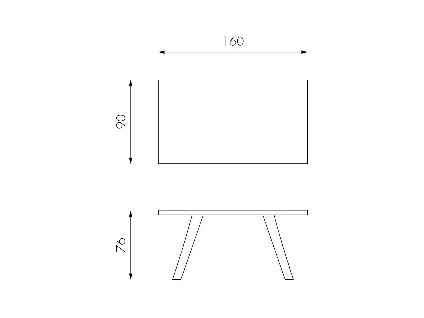 Tisch mit Baumkante aus Eiche Metall Schwarz