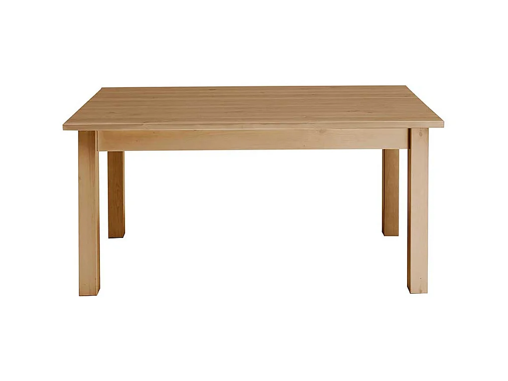 Massivholztisch aus Kiefer gebeizt und geölt verlängerbar