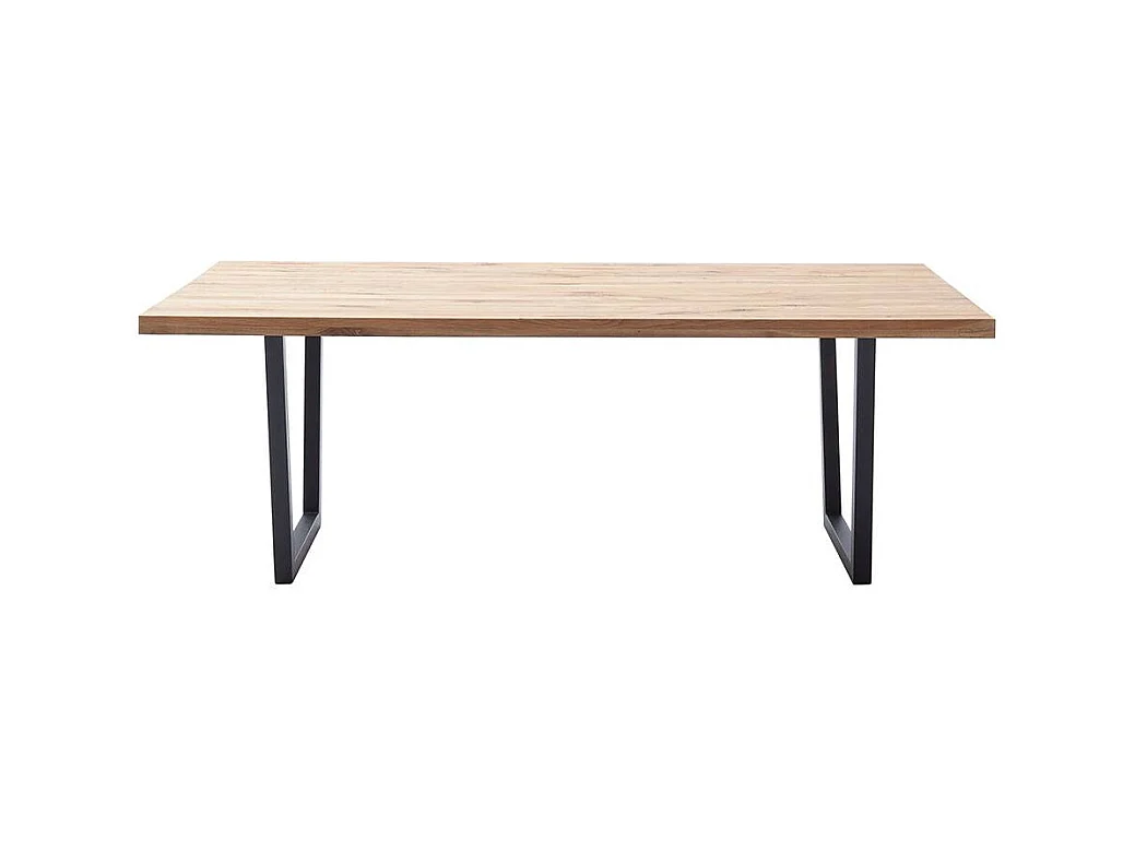 Esstisch Holztisch in Wildeichefarben und Anthrazit