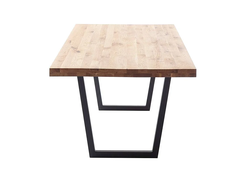 Esstisch Holztisch in Wildeichefarben und Anthrazit