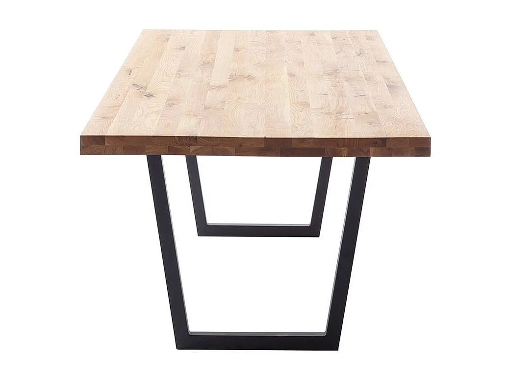 Esstisch Holztisch in Wildeichefarben und Anthrazit