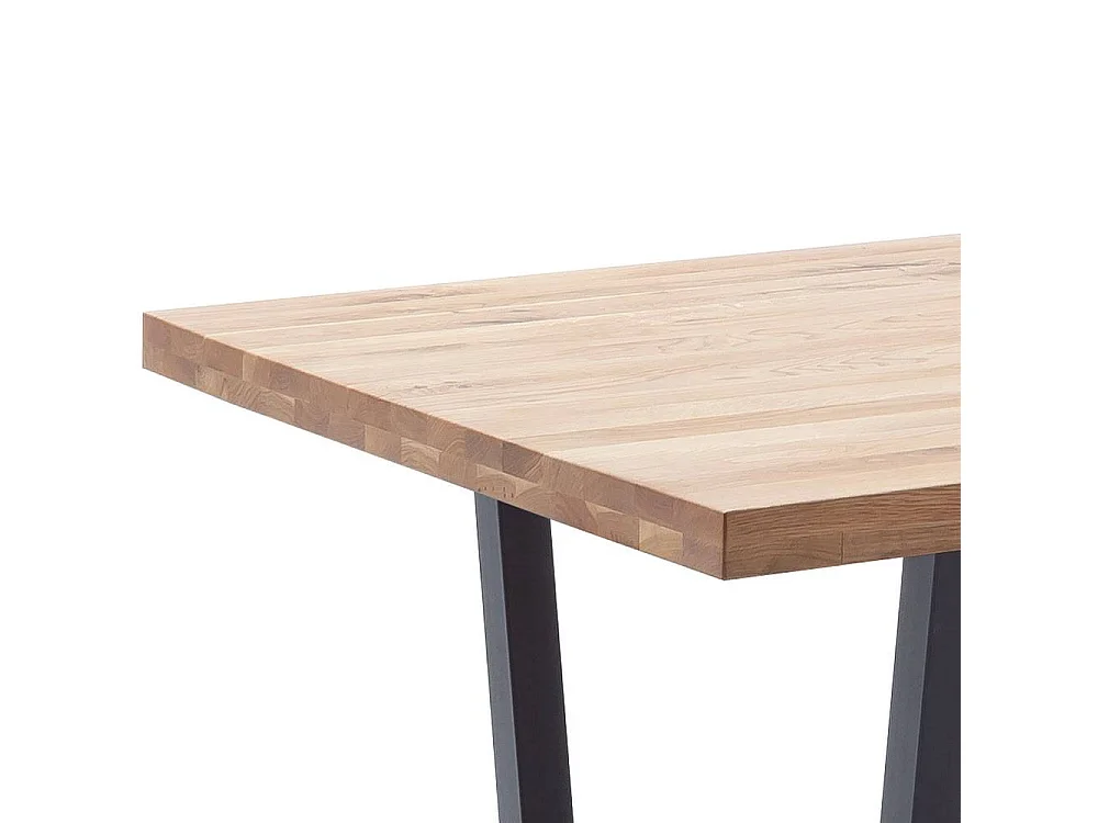 Esstisch Holztisch in Wildeichefarben und Anthrazit