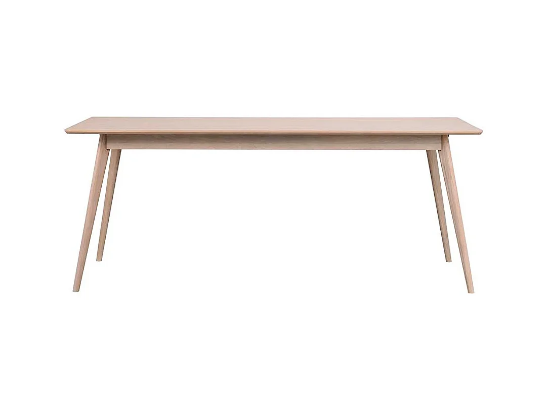 Esstisch mit Eiche White Wash furniert Skandi Design