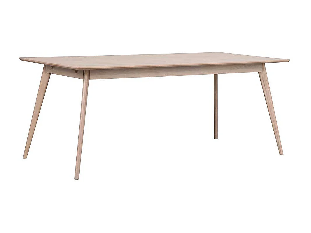 Esstisch mit Eiche White Wash furniert Skandi Design