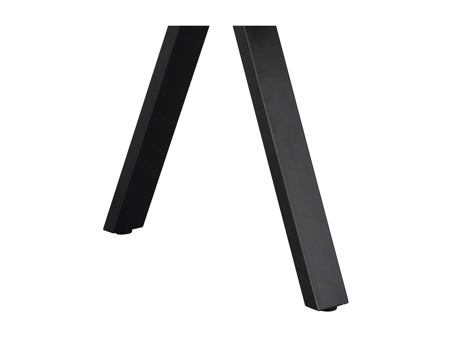 Moderner Esstisch aus Eiche Massivholz und Metall schwarz 170 cm breit