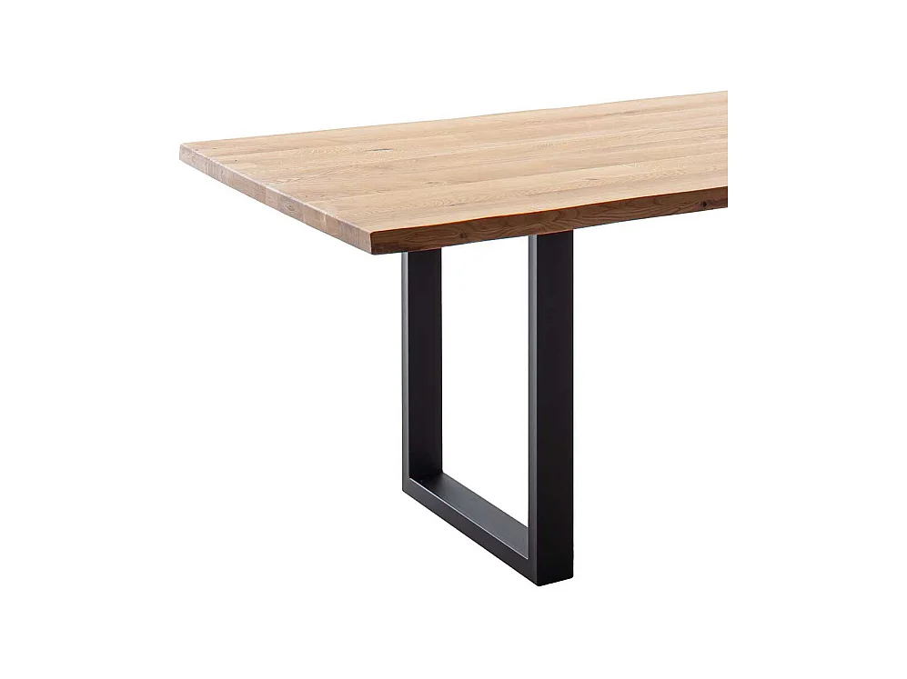 Esstisch Tisch Massivholz in Wildeichefarben mit Massivholzplatte