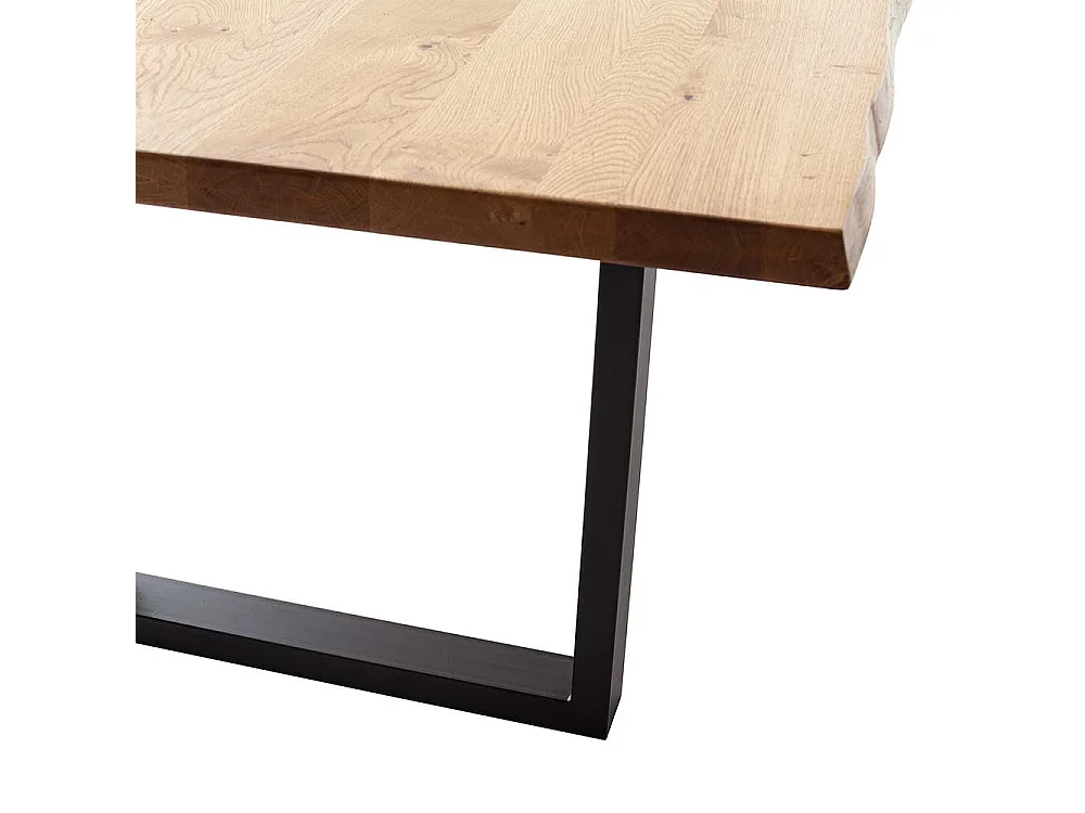 Esstisch Tisch Massivholz in Wildeichefarben mit Massivholzplatte