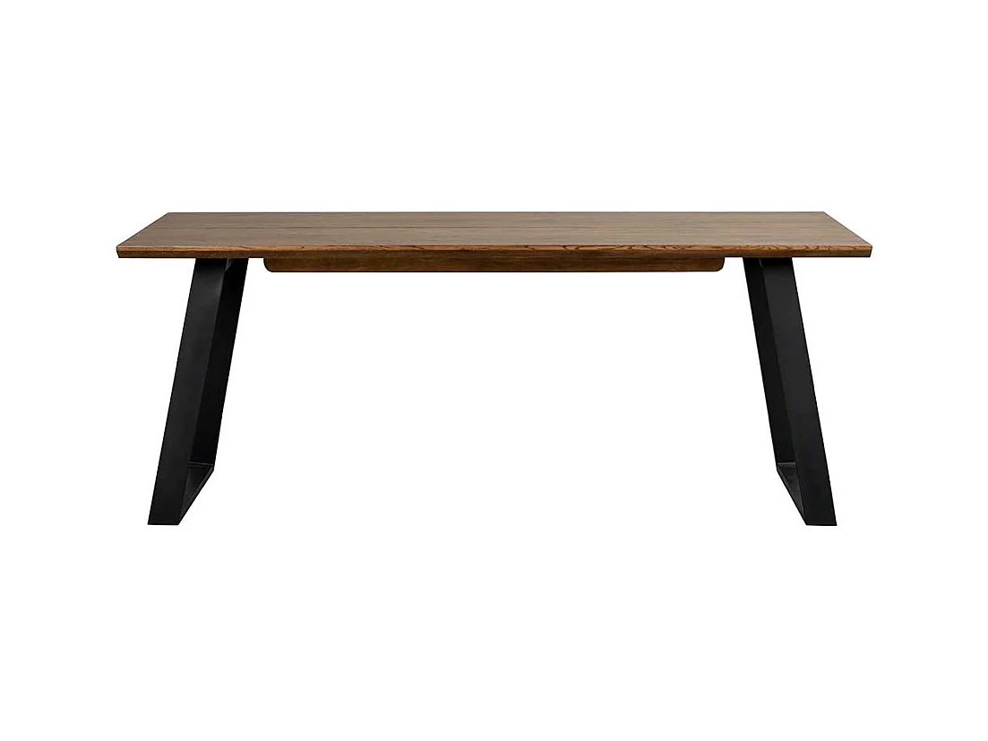 Küchentisch in Eiche dunkel Schwarz