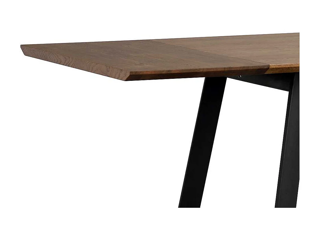 Küchentisch in Eiche dunkel Schwarz