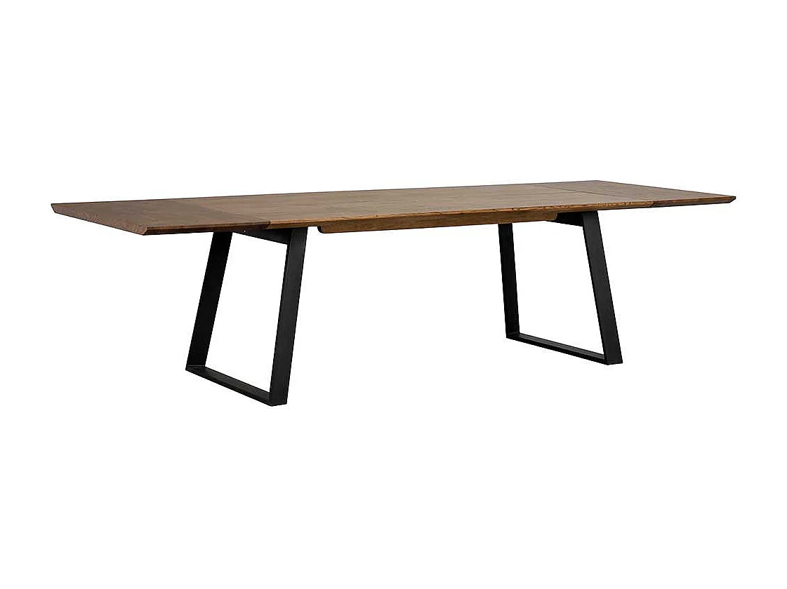 Küchentisch in Eiche dunkel Schwarz