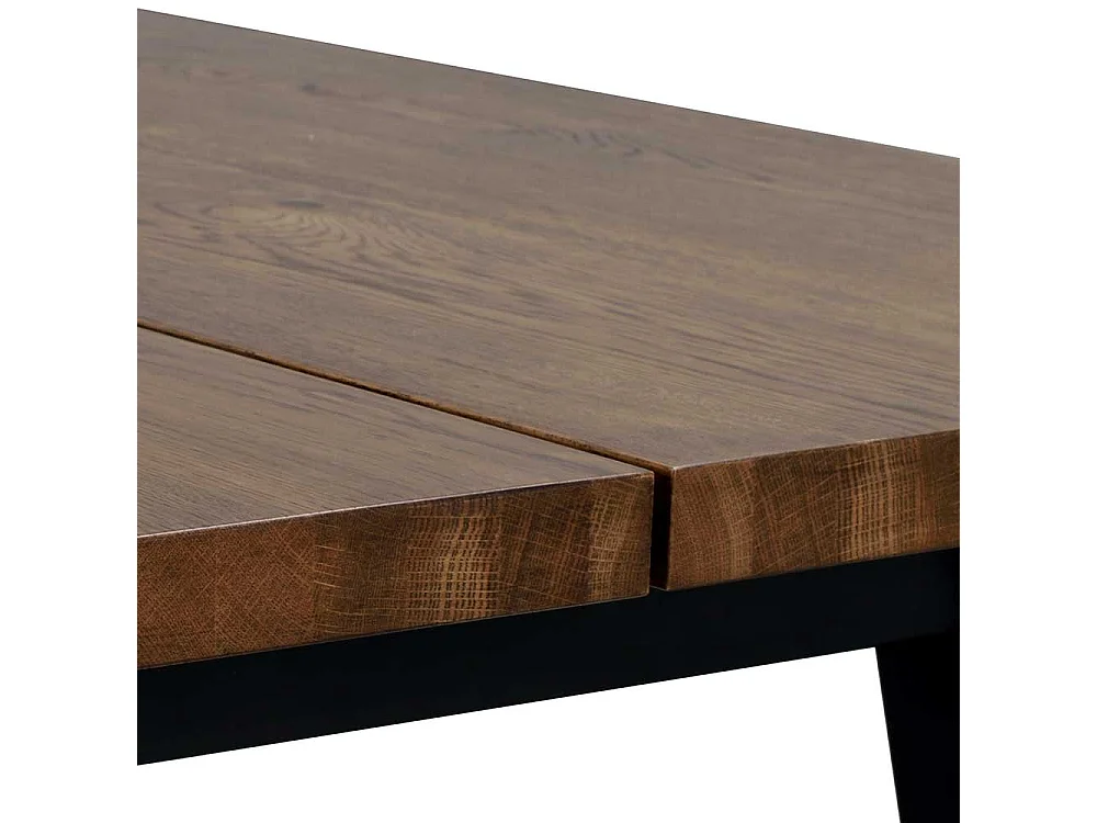 Küchentisch in Eiche dunkel Schwarz