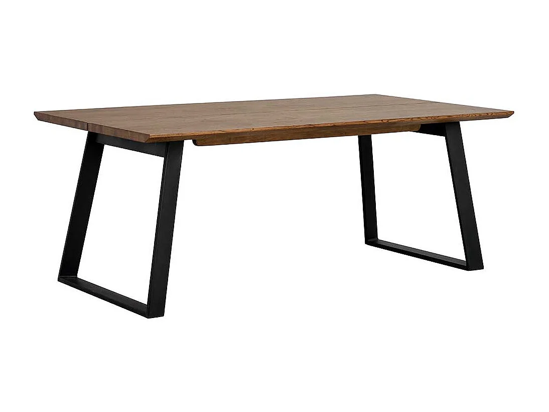 Küchentisch in Eiche dunkel Schwarz