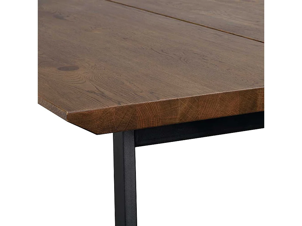 Küchentisch in Eiche dunkel Schwarz