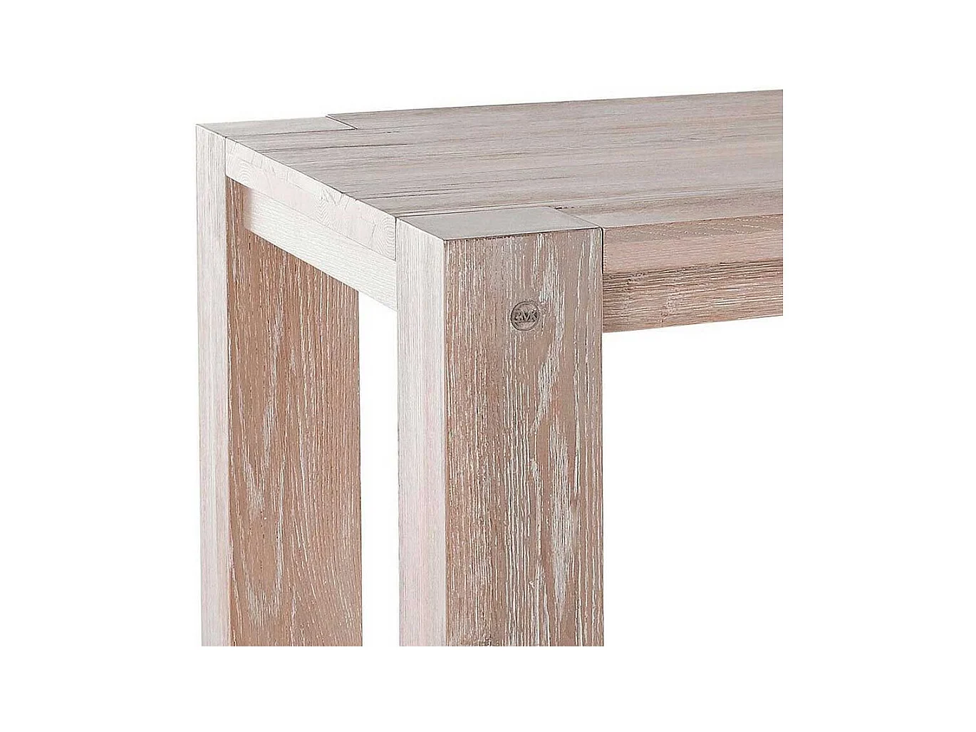 Küchentisch in Wildeiche White Wash massiv modern