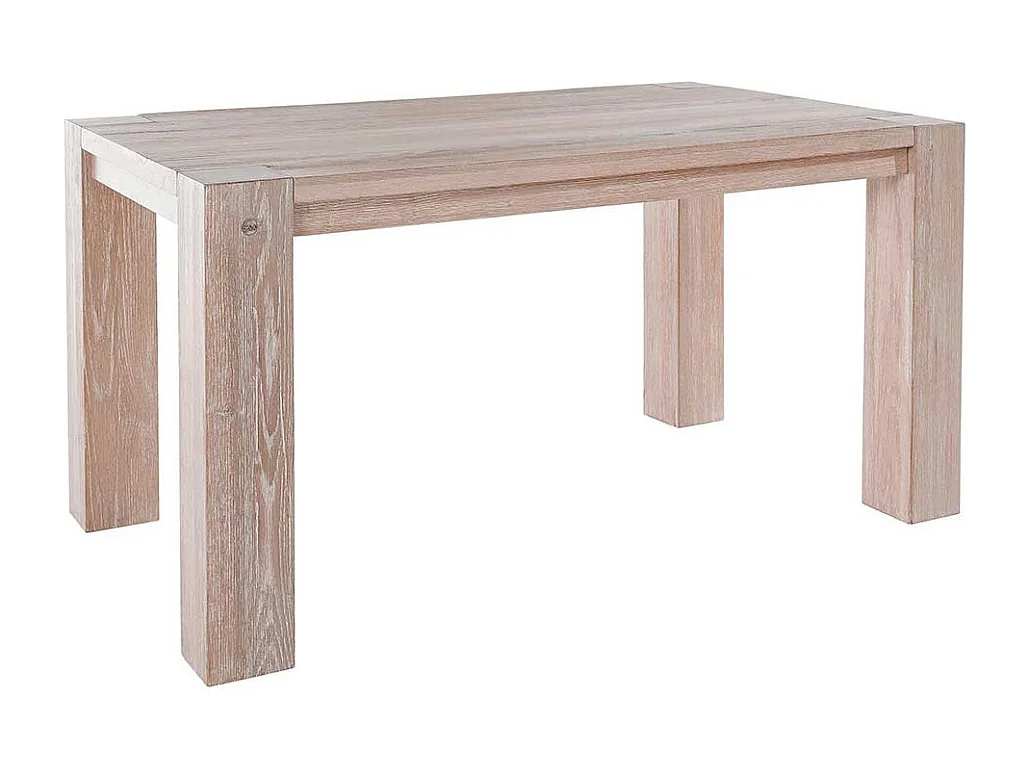 Küchentisch in Wildeiche White Wash massiv modern