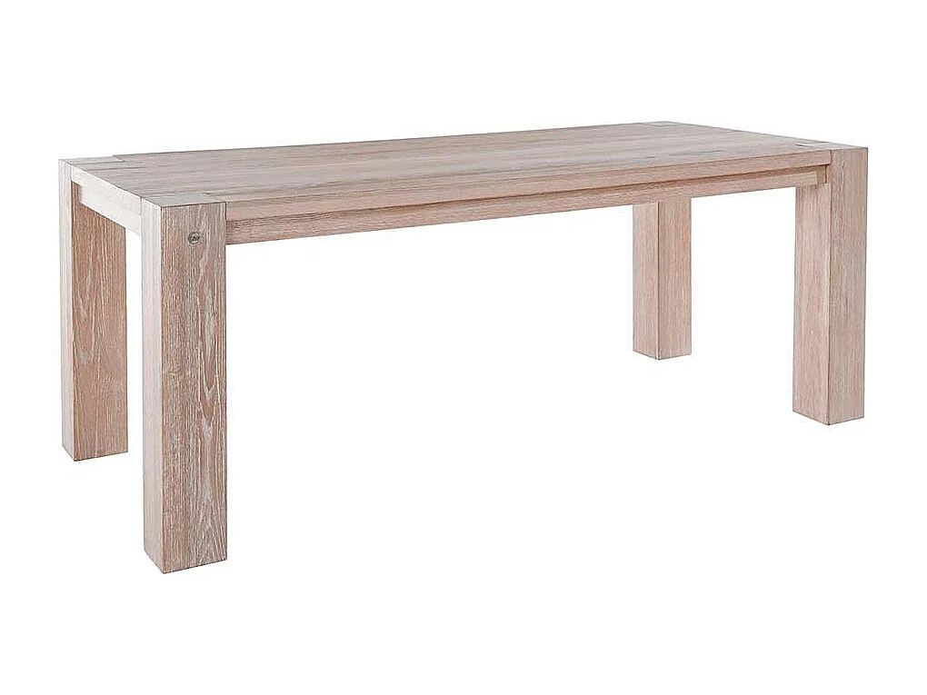 Küchentisch in Wildeiche White Wash massiv modern