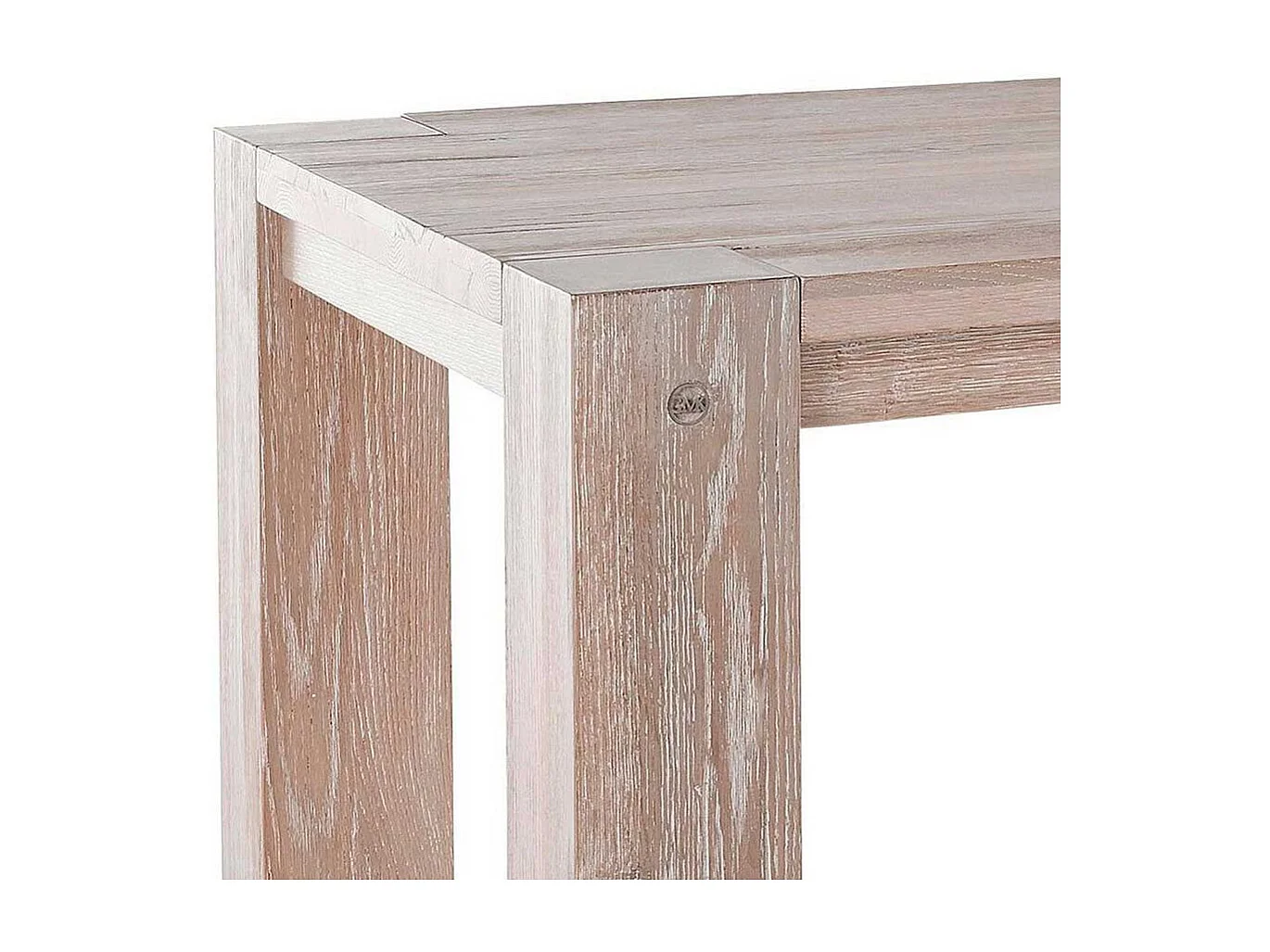 Küchentisch in Wildeiche White Wash massiv modern