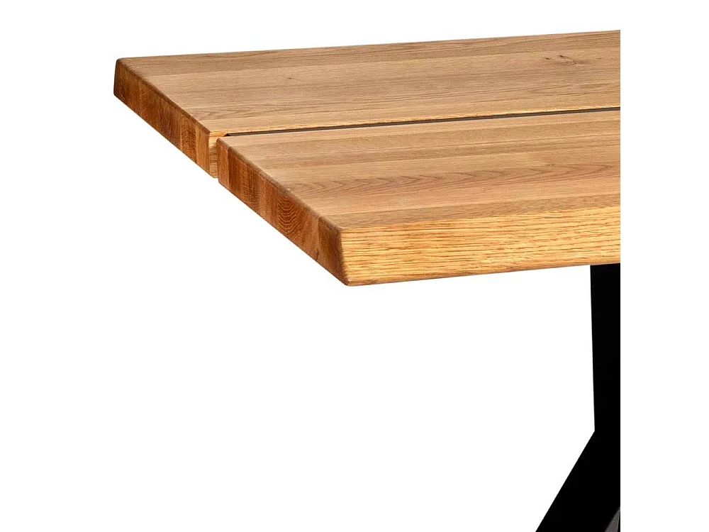 Esstisch Massivholztisch in Wildeichefarben mit Y Fußgestell