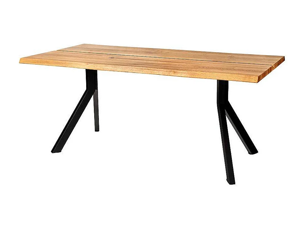 Esstisch Massivholztisch in Wildeichefarben mit Y Fußgestell