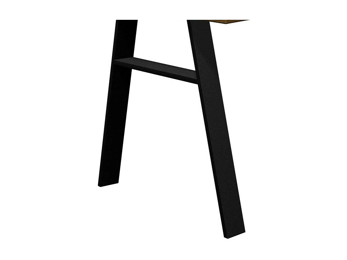 Hochwertiger Küchentisch mit natürlicher Baumkante A Fußgestell