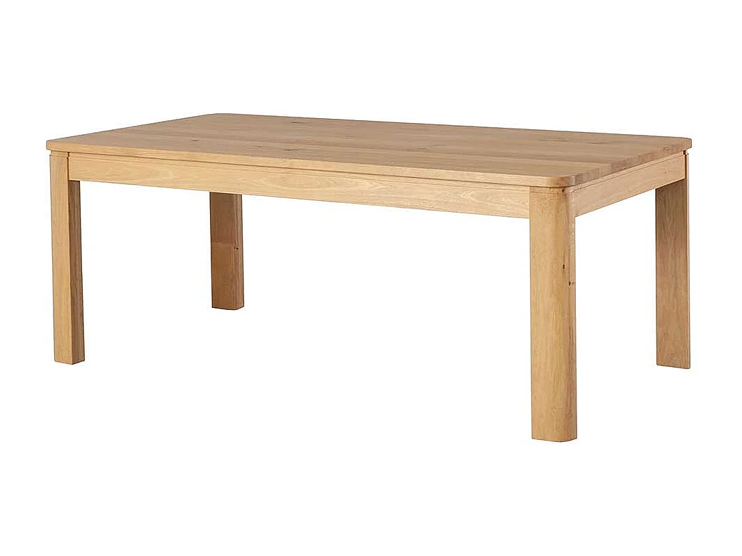 Esszimmertisch aus Wildeiche Massivholz 100 cm tief