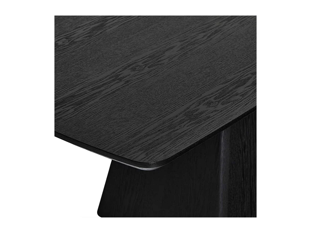 Esstisch Tisch Esszimmer in Schwarz auf Sockelgestell