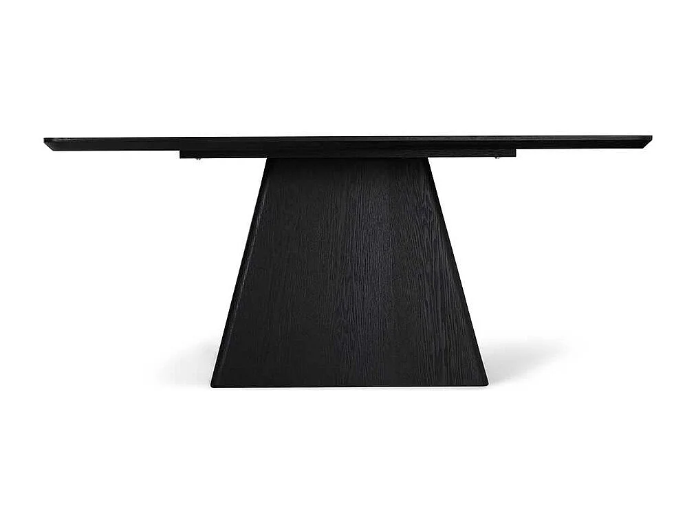 Esstisch Tisch Esszimmer in Schwarz auf Sockelgestell