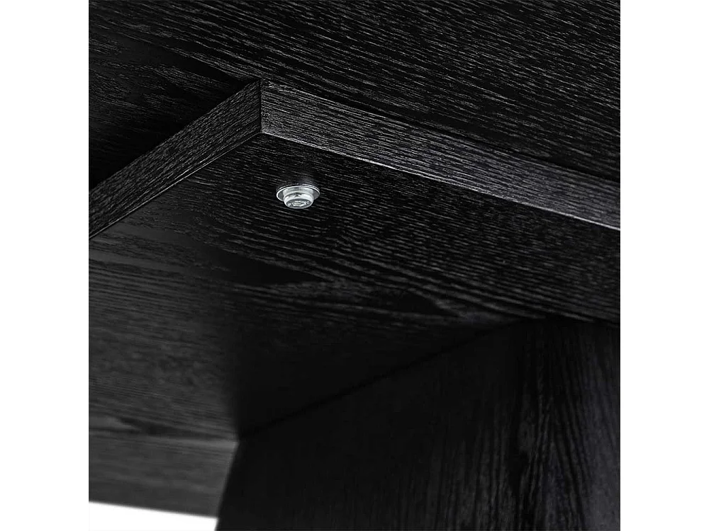 Esstisch Tisch Esszimmer in Schwarz auf Sockelgestell