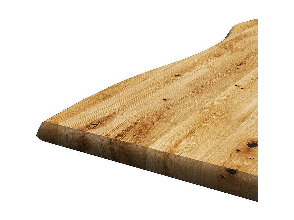 Esszimmer Tisch Holz aus Eiche Massivholz natürlicher Baumkante
