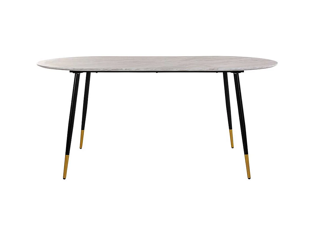 Ovaler Esstisch Retro 180 cm breit Vierfußgestell