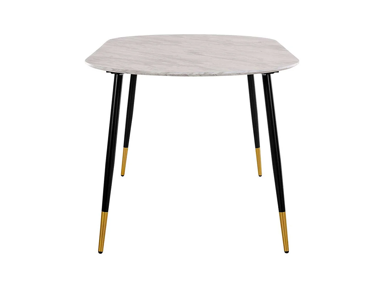Ovaler Esstisch Retro 180 cm breit Vierfußgestell